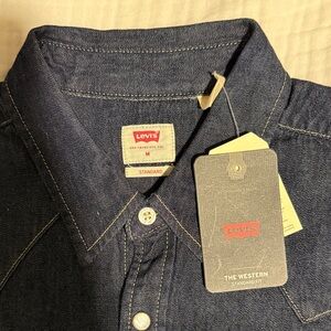 Levi's The Western standard fit Indigo Button-Up Shirt